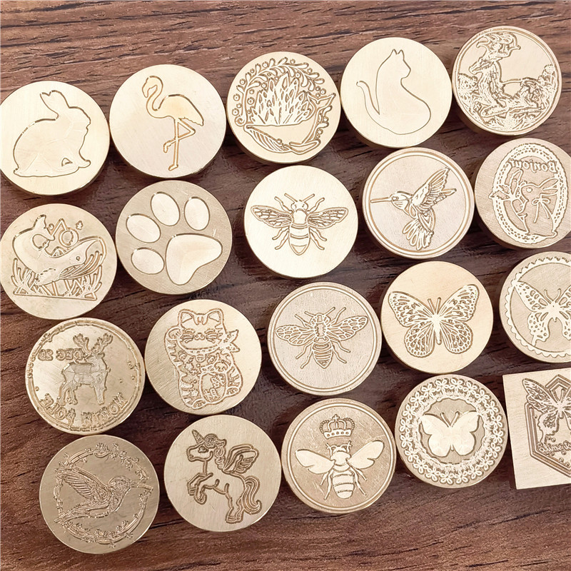 Wax Seal Stamp Set - Tête de sceau de cire en