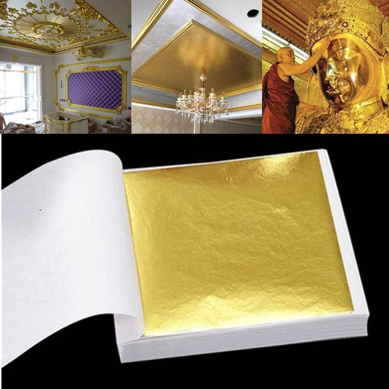 Ink Blotter Paper - Feuilles de feuille d'or Pure 24K,