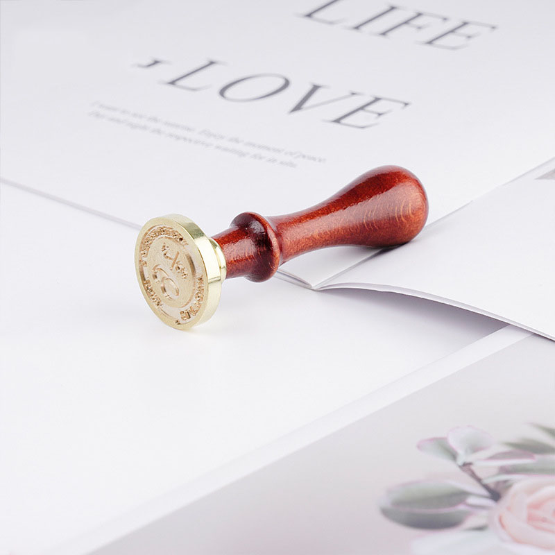 Poignée en bois pour sceau à c - Wax Seal Stamp Set avis et prix
