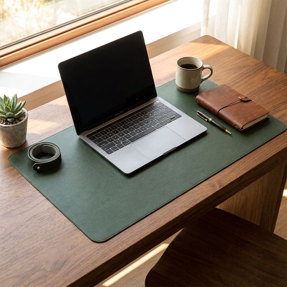 Tapis de bureau double face en - Leather Desk Pad avis et prix